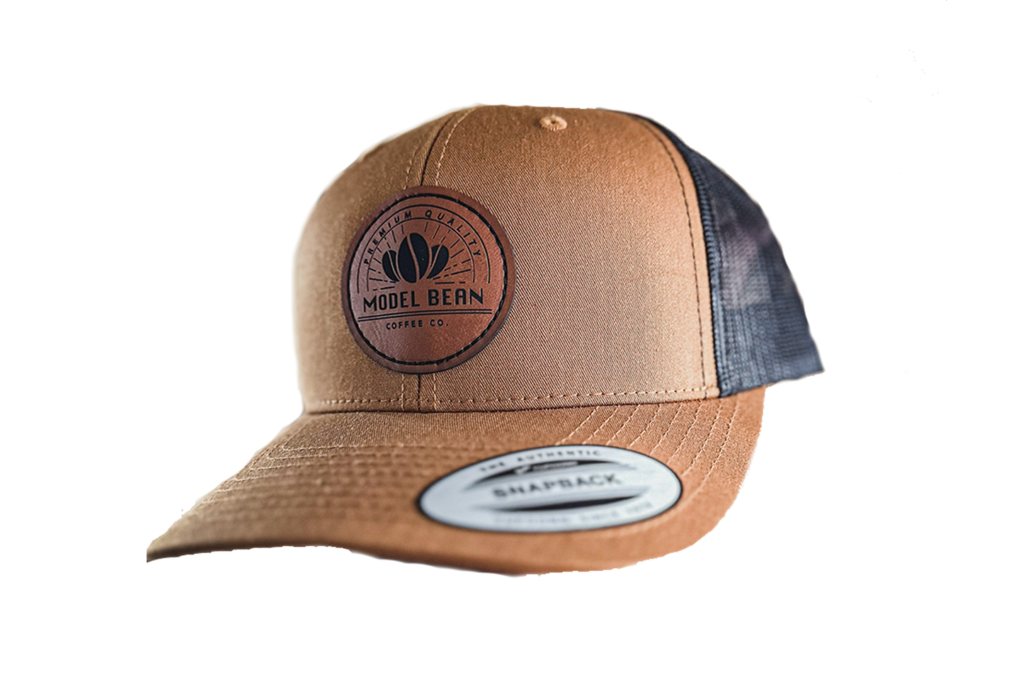 Model Bean Coffee Snapback Hat
