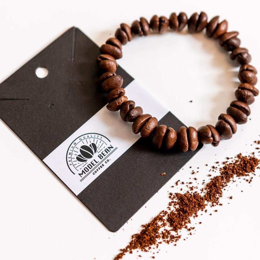 Polymer Clay Coffee Bean Beaded Bracelet – Ananke Studio